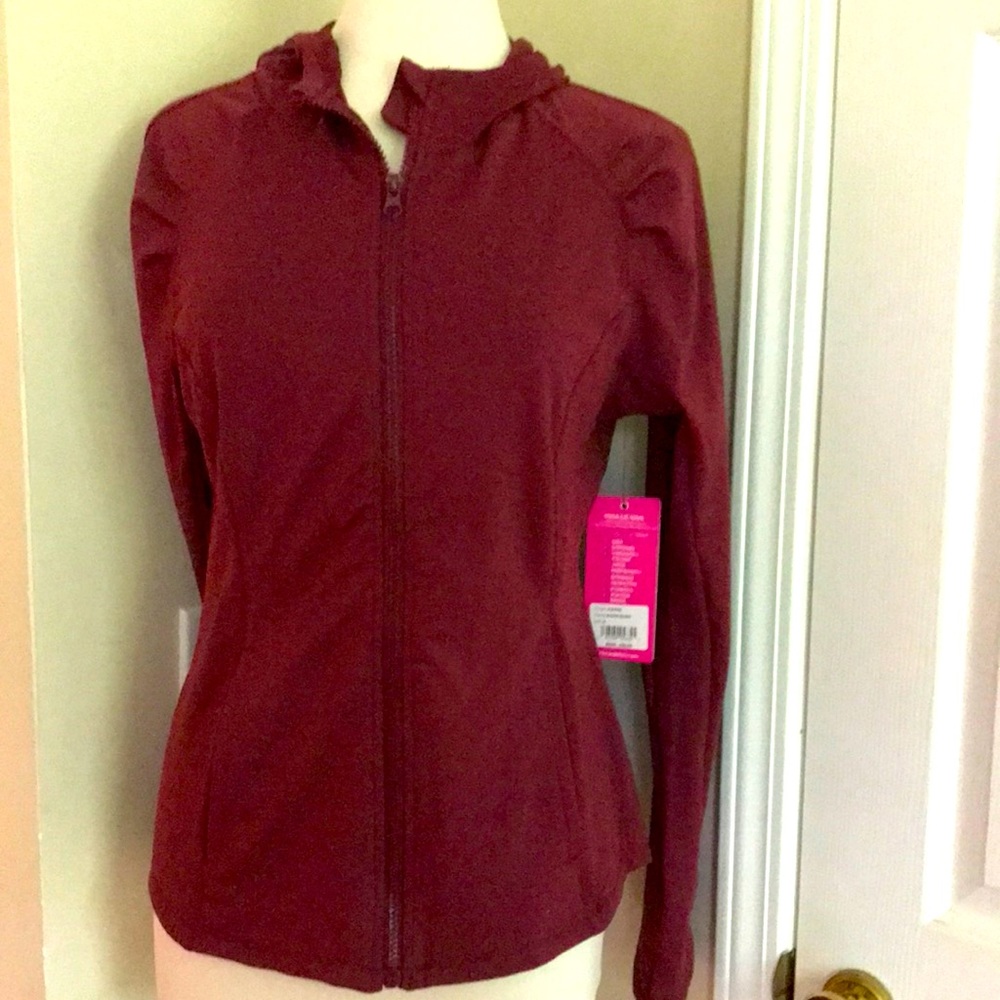 NWT yogalicious zip front hoodie